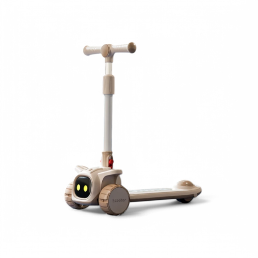 Robot shaped manual fiber Scooty foldable and adjustable for kids 3-12 1