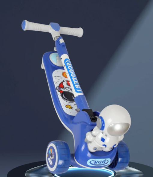 Astronaut themed foldable manual Scooty for kids for ages 3-12 7