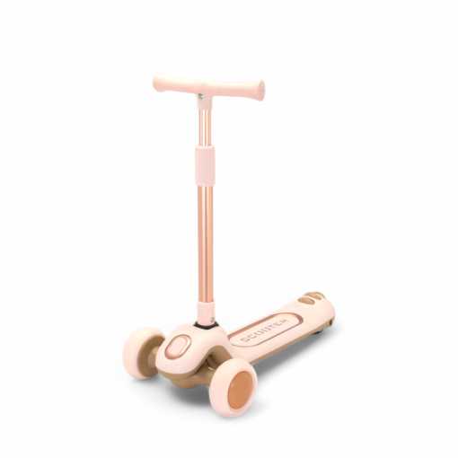 3 wheeler adjustable & foldable complete fiber body manual Scooty for