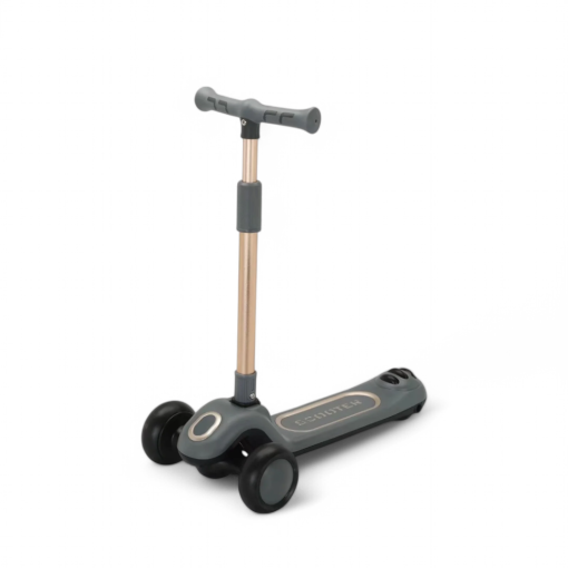 3 wheeler adjustable & foldable complete fiber body manual Scooty for 2
