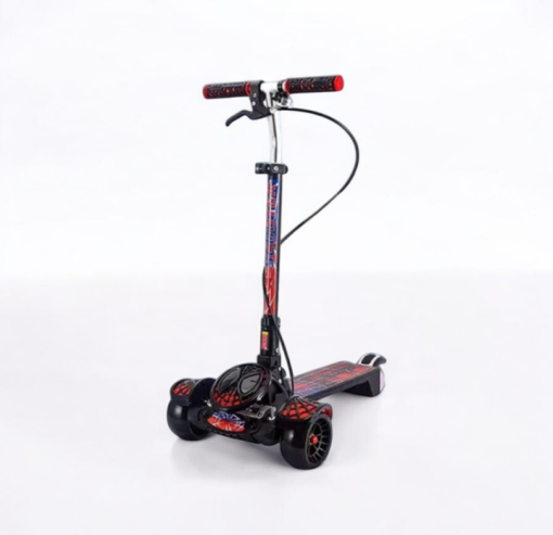 Spider-man themed foldable heavy duty manual Scooty for kids for ages 1