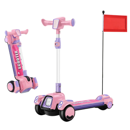 High quality foldable childs's 3 wheel manual Scooty for kids for ages