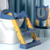 Buy Potty Training Toilet Seat with Step Stool Ladder – Blue & Yellow Online in Pakistan Kiddyco