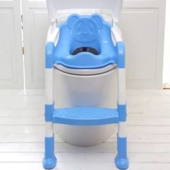 Baby Potty Training Seat with Adjustable Ladder – Blue – Kiddyco