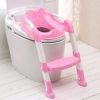 Baby Potty Training Seat with Adjustable Ladder – Pink – Kiddyco