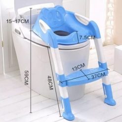 Baby Potty Training Seat with Adjustable Ladder – Pink – Kiddyco 4