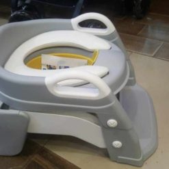 3in1 Potty Training Toilet Seat with Step Stool Ladder – Yellow – Kiddyco 5