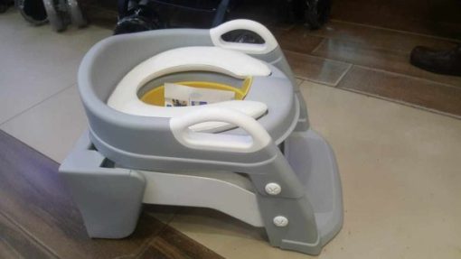 3in1 Potty Training Toilet Seat with Step Stool Ladder – Yellow – Kiddyco 5