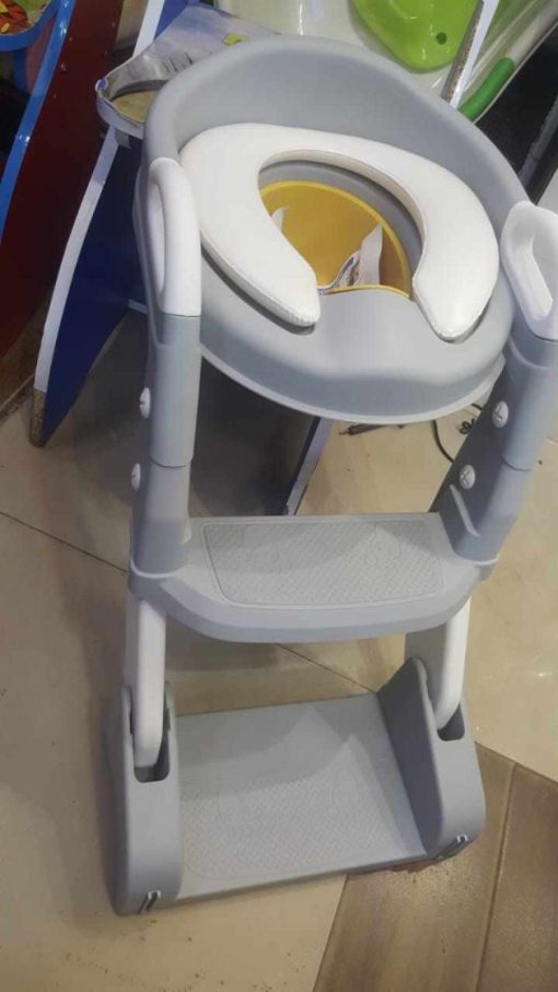 3in1 Potty Training Toilet Seat with Step Stool Ladder – Yellow – Kiddyco 6
