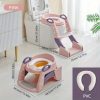 3in1 Potty Training Toilet Seat with Step Stool Ladder – Pink – Kiddyco