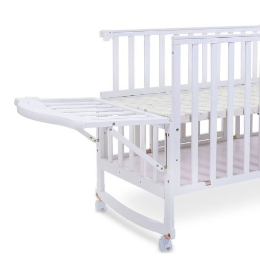 Baby Wooden Cot – White – Kiddyco 5