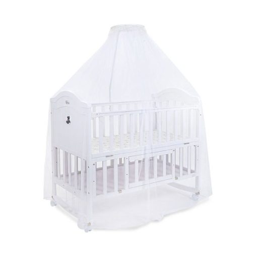 Baby Wooden Cot – White – Kiddyco 2