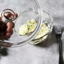 Delisoga® Set of 3 Round Tempered Glass Bakeware Bowl with Cover Trans 7