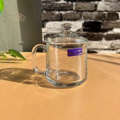 Delisoga® 360ml Transparent Coffee Mug with Glass Lid – Premium Glassw 6