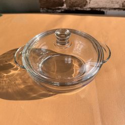 Delisoga® Microwaveable Round Tempered Glass Bakeware with Cover 6