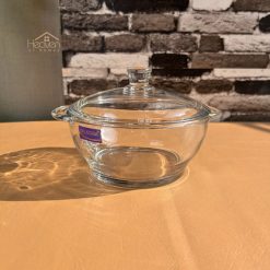Delisoga® Microwaveable Round Tempered Glass Bakeware with Cover 4