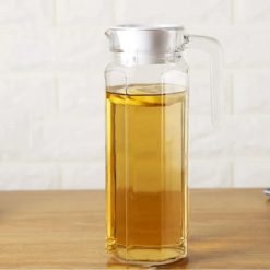 Delisoga® 1.2-Litre Clear Glass Oil Jug with Lid – Durable & Stylish S 3