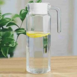Delisoga® 1.2-Litre Clear Glass Oil Jug with Lid – Durable & Stylish S 5