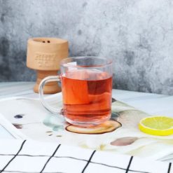 Delisoga® Transparent Clear Glass Cofee & Tea Mugs 240 ML Set of 6 2