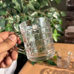 Delisoga® Transparent Clear Glass Cofee & Tea Mugs 240 ML Set of 6 Bri 2