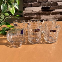 Delisoga® Transparent Clear Glass Cofee & Tea Mugs 240 ML Set of 6 Bri 3