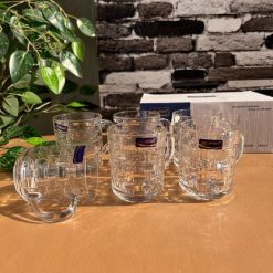 Delisoga® Transparent Clear Glass Cofee & Tea Mugs 240 ML Set of 6 Bri 4