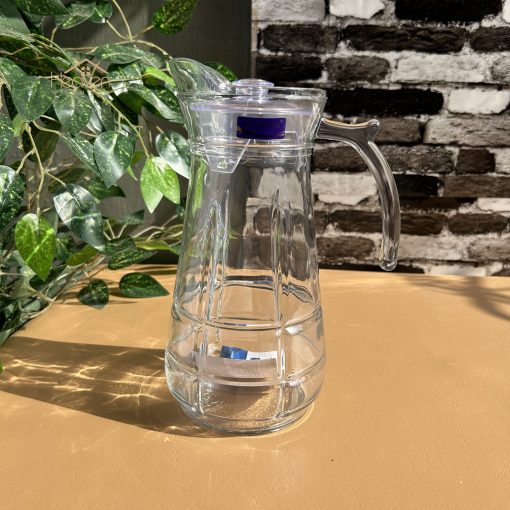 Delisoga® Premium 1.7-Liter Glass Serving Jug – Elegant Pitcher for Be