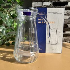 Delisoga® Premium 1.7-Liter Glass Serving Jug – Elegant Pitcher for Be 3
