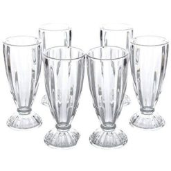 Delisoga® Premium Milkshake/Juice Glass | Falooda Glass – Set of 6 340 9