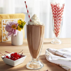 Delisoga® Premium Milkshake/Juice Glass | Falooda Glass – Set of 6 340 6