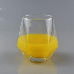 Delisoga® Water Glasses Modern Transparent Diamond Shape Drinking Glas 5