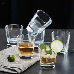 Delisoga® 290 ml Transparent Elegance Drinking Glasses 290 ml of Pure 4
