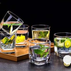 Delisoga® 290 ml Transparent Elegance Drinking Glasses 290 ml of Pure 1