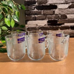 Delisoga® Set of 6 Clear Glass Coffee & Tea Mugs – 250 ml Elegant Cup 11