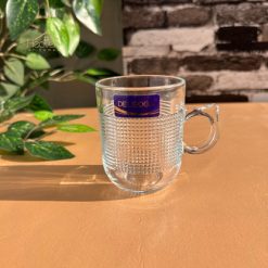 Delisoga® Set of 6 Clear Glass Coffee & Tea Mugs – 250 ml Elegant Cup 12