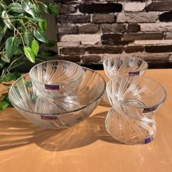 Delisoga® 7-Piece Frosted Ice Cream & Fruit Serving Set – Premium Glas 4
