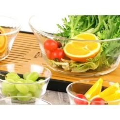 Delisoga® Set of 6 Fruit Bowls 4.5 Inches Clear Transparent Glass 5