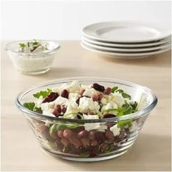 Delisoga® Set of 6 Fruit Bowls 4.5 Inches Clear Transparent Glass 2