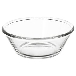 Delisoga® Set of 6 Fruit Bowls 4.5 Inches Clear Transparent Glass 3