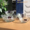 Delisoga® 7-Piece Clear Glass Ice Cream & Fruit Serving Set – Elegant