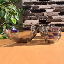 Delisoga® 7-Piece Colored Glass Ice Cream & Fruit Serving Set – Premiu 1