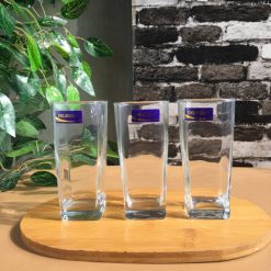 Delisoga® Water Glasses Clear Glass Set Of 6 280 ML Dessert Glass 4