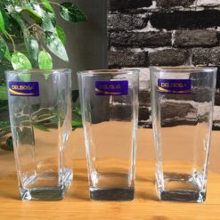 Delisoga® Water Glasses Clear Glass Set Of 6 280 ML Dessert Glass 3