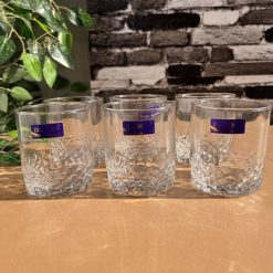 Delisoga® Set of 6 Beautiful Water Glasses Transparent Drinking Glass 1