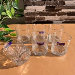 Delisoga® Set of 6 Beautiful Water Glasses Transparent Drinking Glass 2