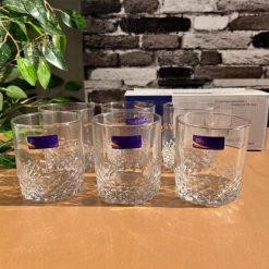 Delisoga® Set of 6 Beautiful Water Glasses Transparent Drinking Glass 4