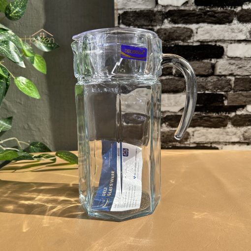 Delisoga® Premium 1.8-Liter Glass Serving Jug – Elegant Pitcher for Be