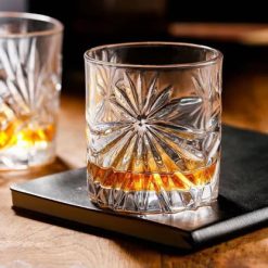 Delisoga® 340 ml Transparent Elegance Drinking Glasses 340 ml of Pure 1