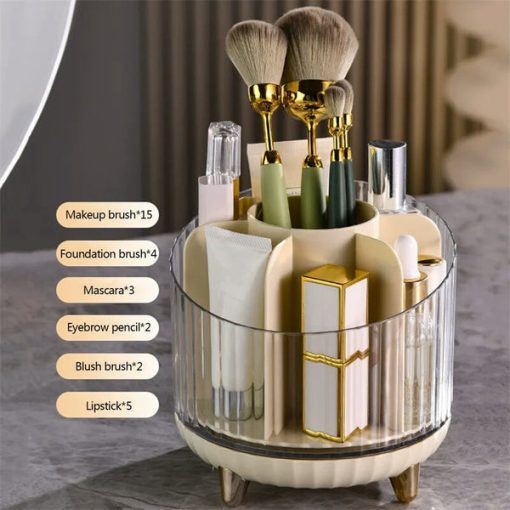 360° Rotating Desk Makeup Organizer - Image 4