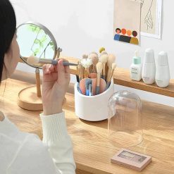 360° Rotating Makeup Brush Holder